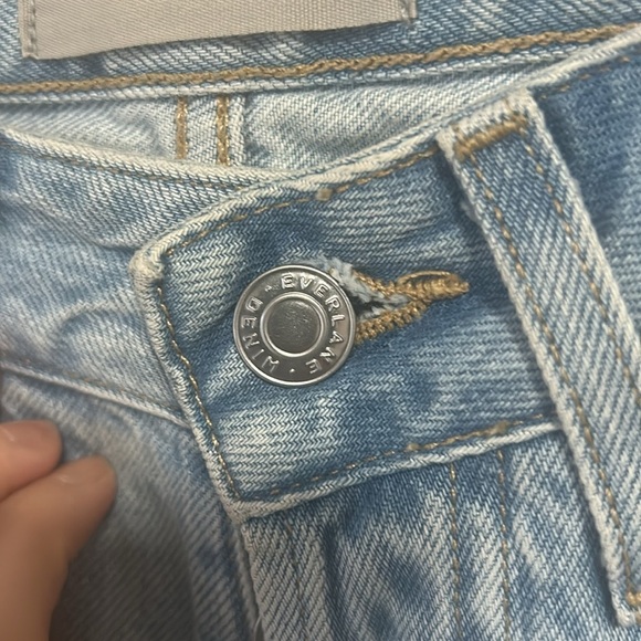 Everlane Curvy 90s Cheeky Straight Jeans 26 Ankle Vintage Sunbleached Blue - Picture 7 of 12